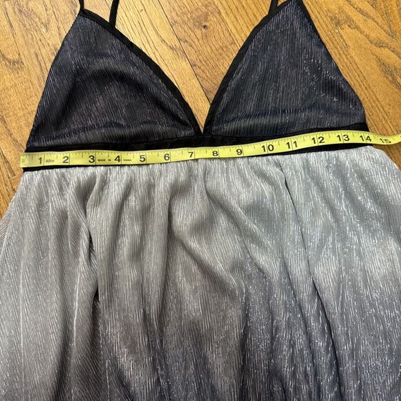 Show Me Your MuMu Eva Mini Dress Size Medium Ombre Sparkling Babydoll - Picture 10 of 11